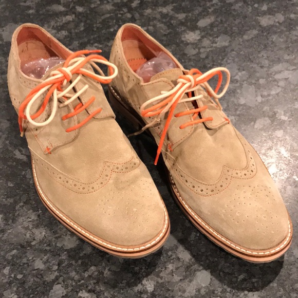 ben sherman distressed suede oxford